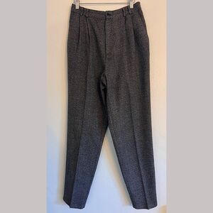 Vintage Worthington Pleated Plaid Wool Trousers